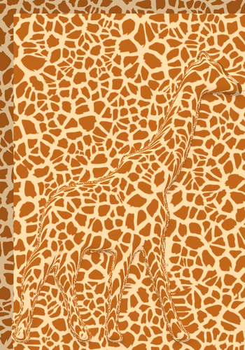 Žirafa tisk vektorový obrázek