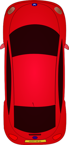 Červené auto vektor art