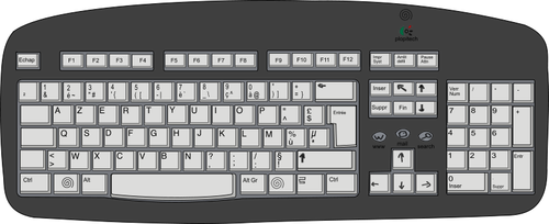Imagem de vetor de teclado de computador