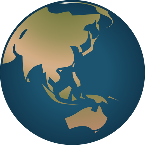 Globus-Vektor-Bild