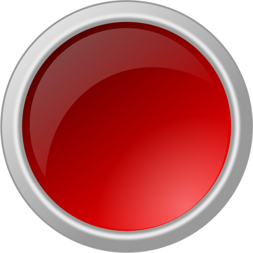 הכפתור האדום כהה מסגרת אפורה