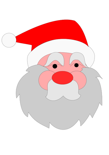 Weihnachtsmann Cartoon Porträt
