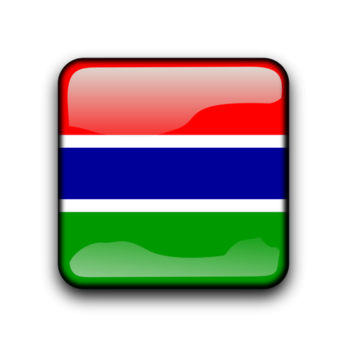 Botón de bandera de país de Gambia