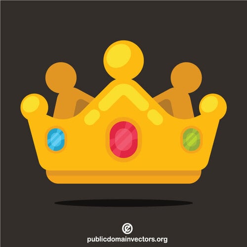 Coroa real dourada