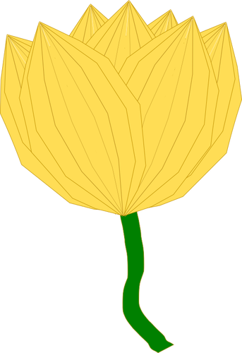 Gul blomst illustrasjon