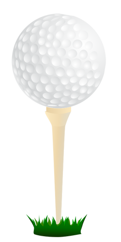 Grafika wektorowa z piłeczki do golfa