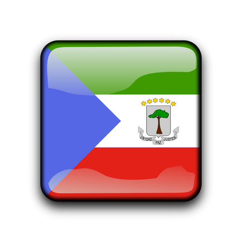 Ekvatorial-Guineas flagg-knappen