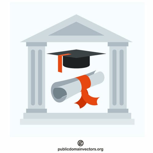 College graduation symbol