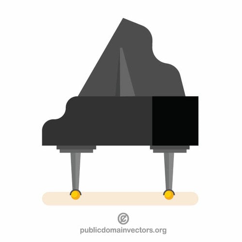 Grand piano vector illustraties