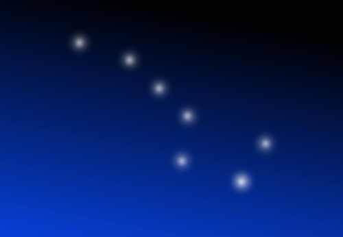 Büyük Ayı takımyıldızı yönünde bulunan arka plan vektör çizim yıldız