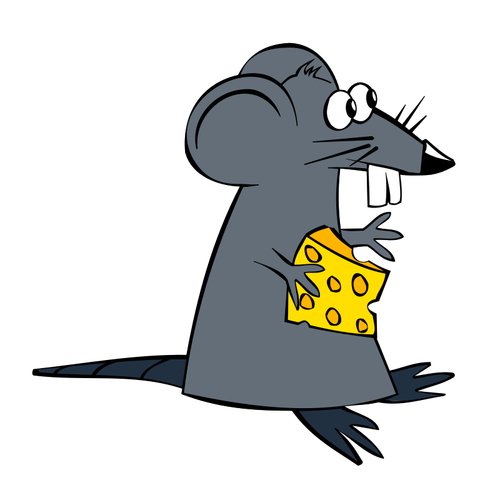 लालची चूहा वेक्टर छवि