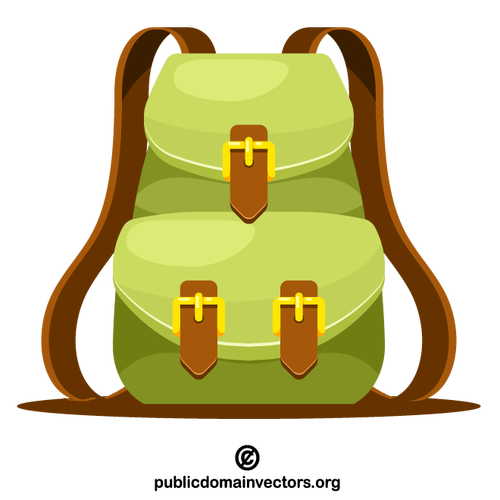 حقيبة ظهر خضراء