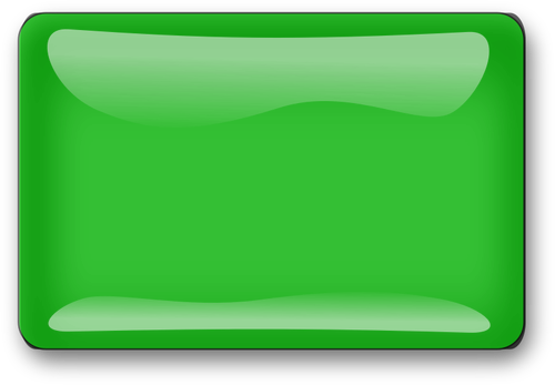 Glans grön fyrkantig knapp vektor ClipArt