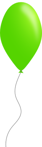 Green color balloon vector image