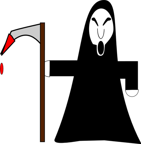 Ilustracja wektorowa Grim reaper