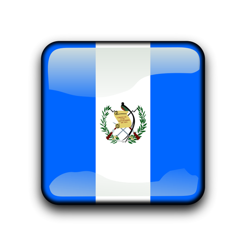 Botão de vetor de bandeira de Guatemala