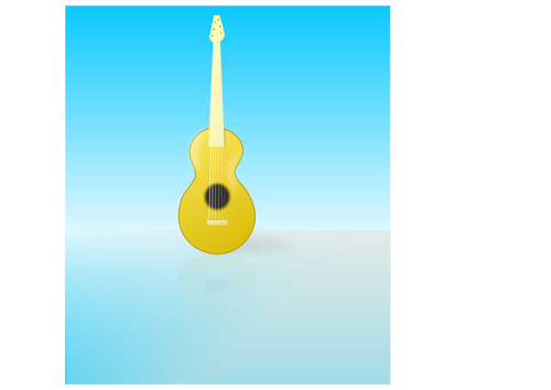 Gitar akustik vektor grafis