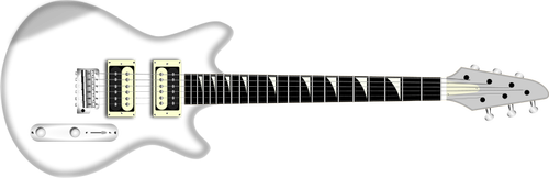 בתמונה וקטורית של גיטרה חשמלית