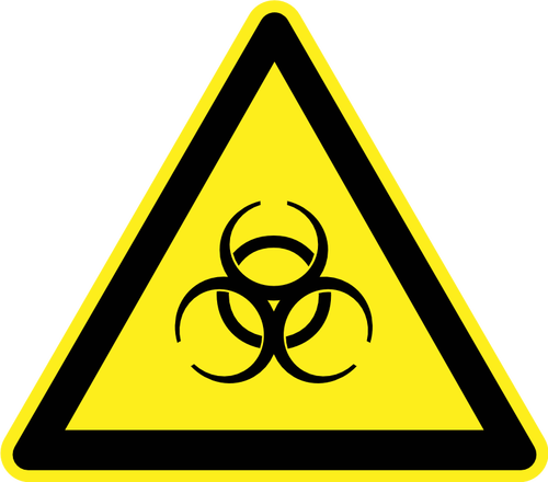 Biohazard चेतावनी चिह्न छवि वेक्टर