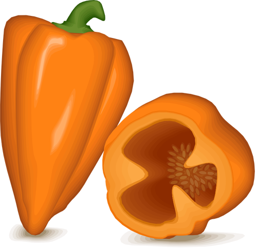 Оранжевый перец колокола
