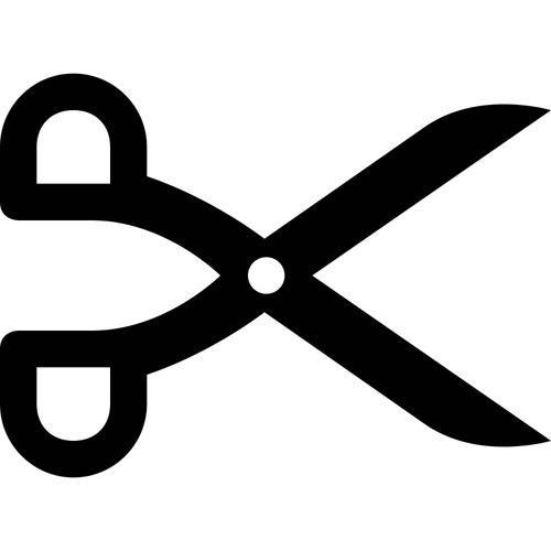 Kapper pictogram silhouet