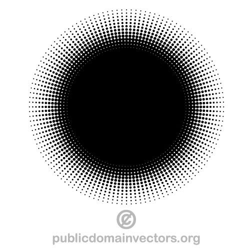 Halftone vector cirkel