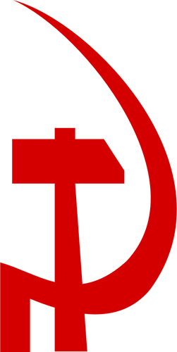 Signe du parti communisme vector image