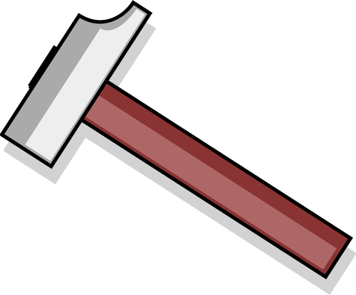 Vector illustratie van planishing hamer
