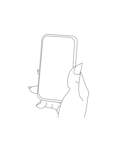 Рука с смартфон векторное изображение