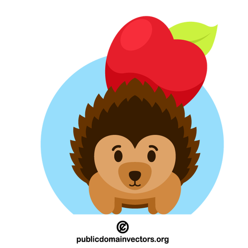 Ježek s jablkem
