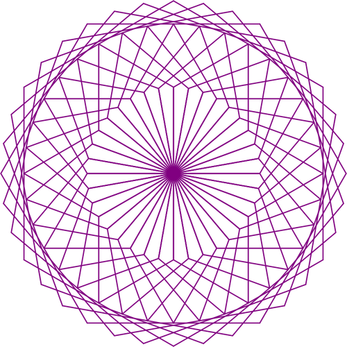 Animated hexagonal design