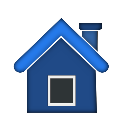 Yksinkertainen talon vektorigrafiikka