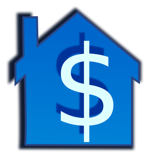Gráficos de vetor preço casa