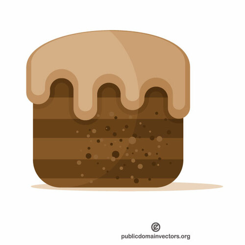 Schokoladenkuchen-Vektor-Bild