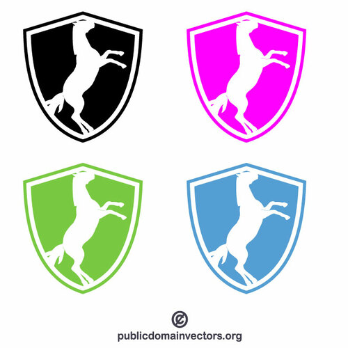 Conceptul de logotip de cal