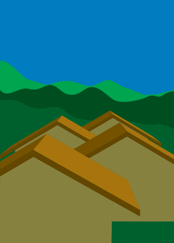 Telhado de casas