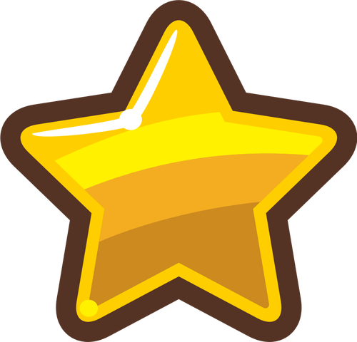 Cartoon gold star