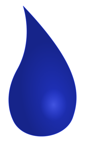 Blå waterdrop
