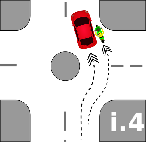 Fahrzeug-Unfall-Piktogramm