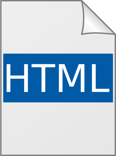 Glossy HTML ikon vektor ilustrasi