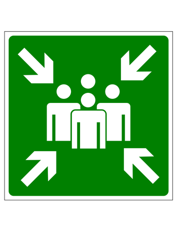 Icona di evacuazione