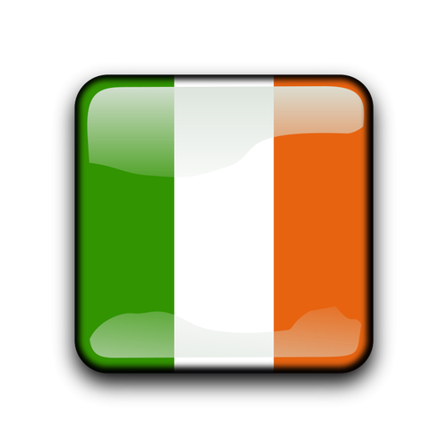 Botón de la bandera de Irlanda