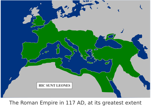 Romerriket kart