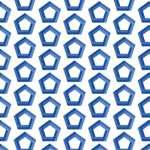 Impossible shape seamless pattern
