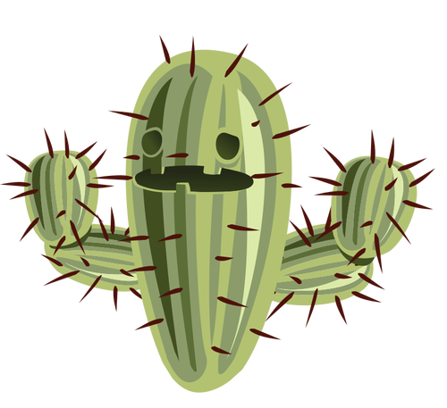 Tegneserie kaktus