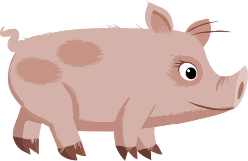 NPC Piggy vektor ilustrasi