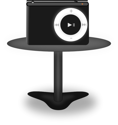 MediaPlayer auf Stand Vektor-ClipArt