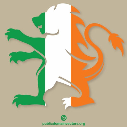 Irisches Löwen-Heraldiksymbol