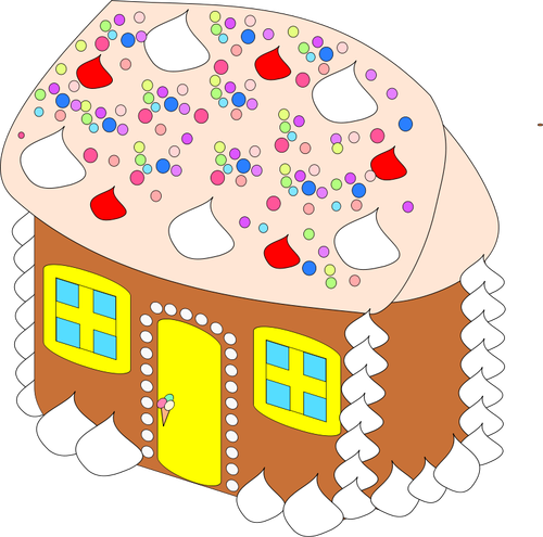 Vektor-Illustration von süßen Haus