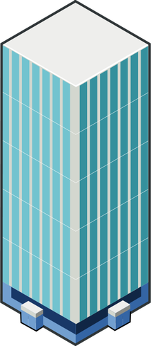 Vector image of high rise building